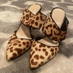 Jessica Simpson leopard heels